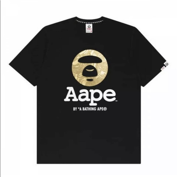 Aape by a bathing ape black tee - Picture 5 of 7